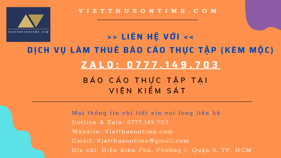 Báo cáo thực tập tại Viện Kiểm Sát