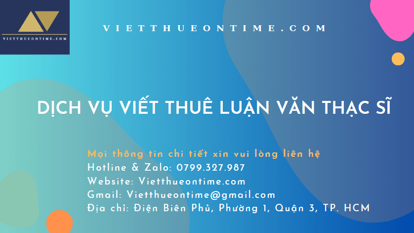 Dịch vụ viết thuê Luận Văn Thạc Sĩ Uy Tín