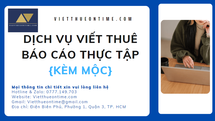 Dịch vụ viết thuê báo cáo thực tập - VietthueOntime