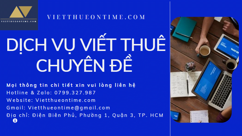 Dịch vụ viết thuê chuyên đề VietthueOntime