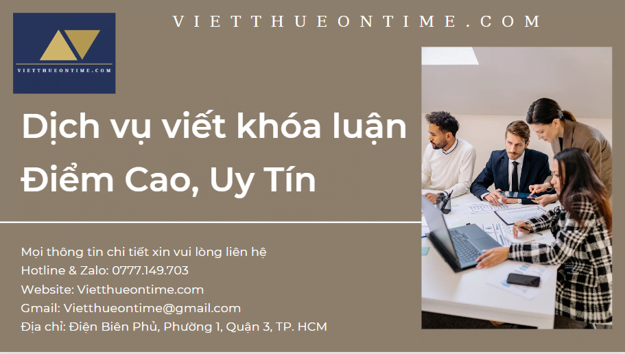 Dịch vụ viết thuê khóa luận - VietthueOntime