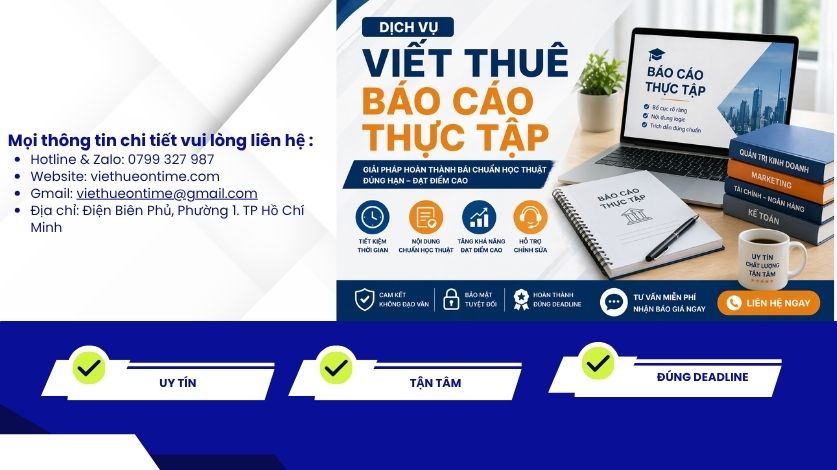 Viết thuê báo cáo thực tập uy tín
