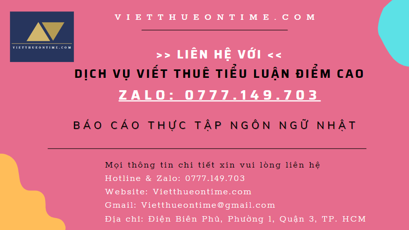 Báo Cáo Thực Tập Ngôn Ngữ Nhật