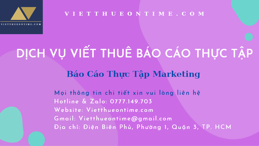 Báo Cáo Thực Tập Marketing