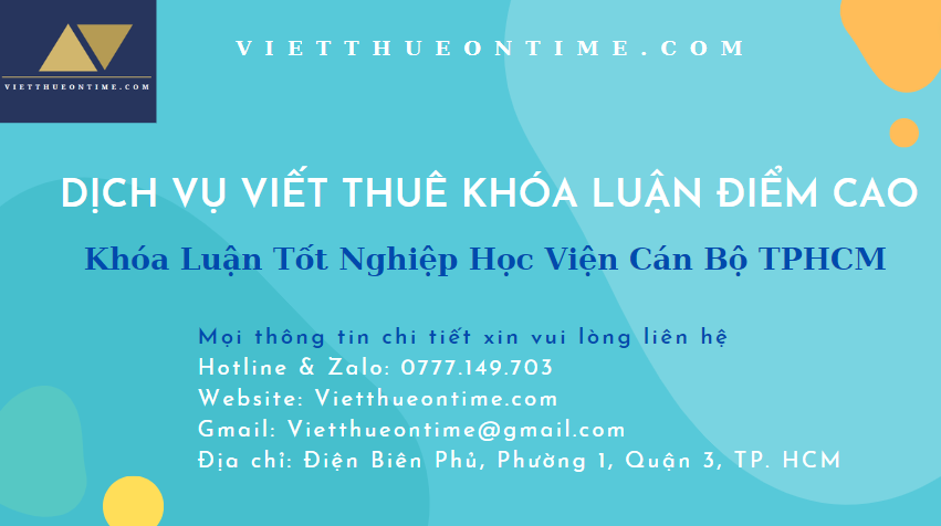 Khóa Luận Tốt Nghiệp Học Viện Cán Bộ TPHCM