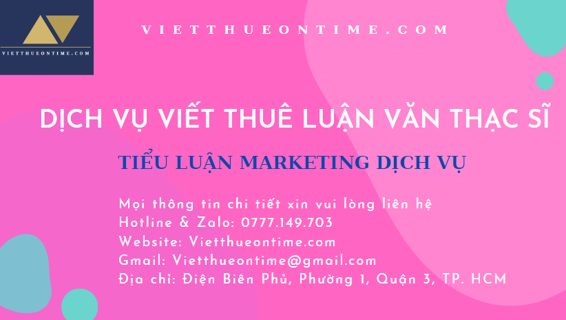 Tiểu luận marketing dịch vụ