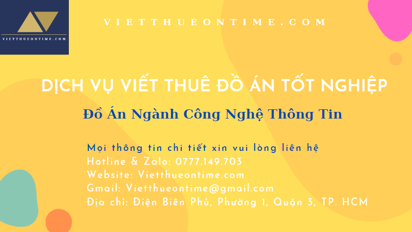 Đồ Án Ngành Công Nghệ Thông Tin