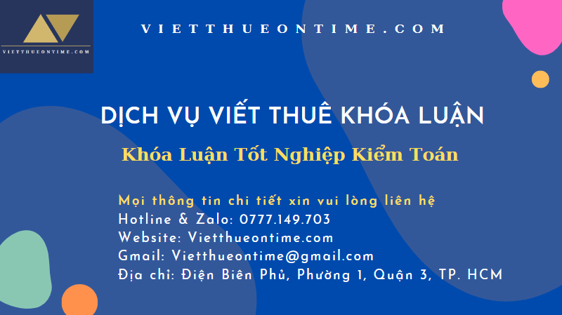 Khóa Luận Tốt Nghiệp Kiểm Toán