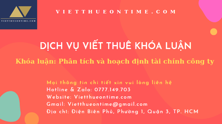 Phân tích tài chính công ty