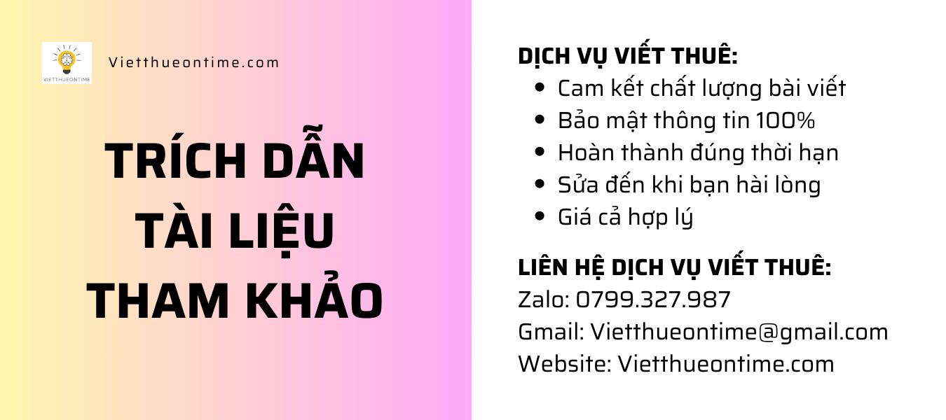 Cách trích dẫn tài liệu tham khảo