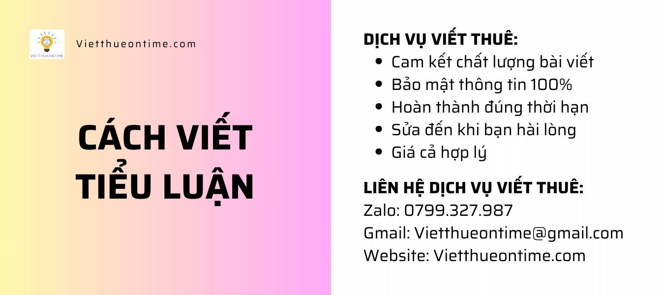 Cách viết tiểu luận