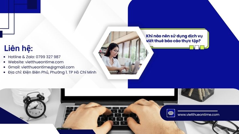 Sử dụng dịch vụ viết thuê báo cáo thực tập