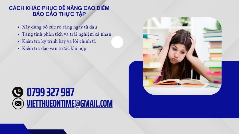 Cách khắc phục để nâng điểm khi viết báo cáo thực tập 