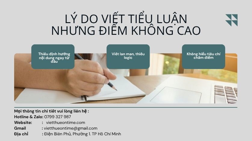 Lý do viết tiểu luận điểm không cao sinh viên hay mắc phải 