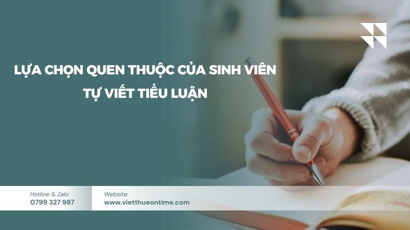 Tự viết tiểu luận - Lựa chọn quen thuộc của sinh viên
